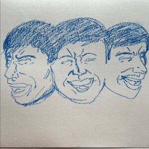 Blue Sketch Art original